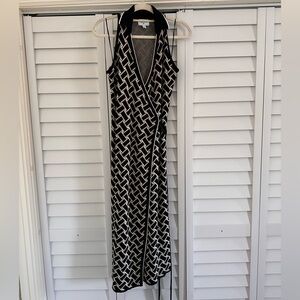 Diane Von Furstenberg Black and White Maxi Dress